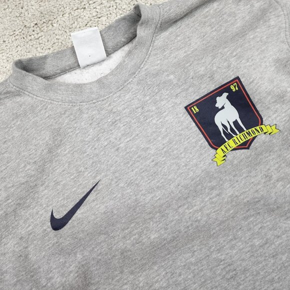 Nike Men's Grey AFC Richmond Ted Lasso Hoodie Sweatshirt Size Medium M Grey HBO - Picture 3 of 6